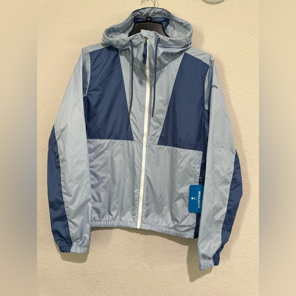 Columbia Sporty Blue and Gray Windbreaker